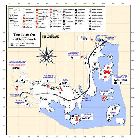 The Long Dark: Trostloser Ort Karte - Klabbis Logbuch