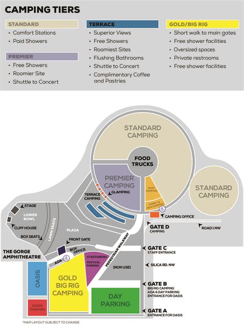 The Gorge Amphitheatre Rules