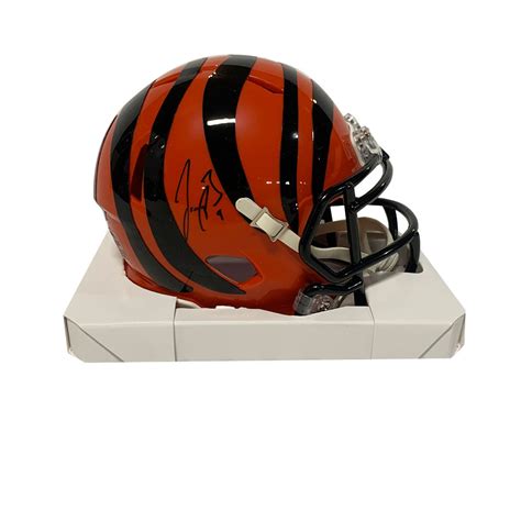 Joe Burrow Autographed Bengals Mini Football Helmet