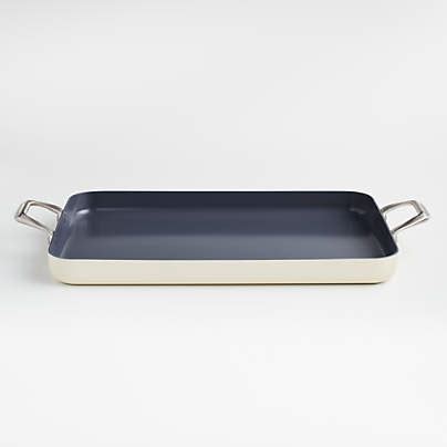 Reversible Ceramic Double Griddle + Reviews | Crate & Barrel