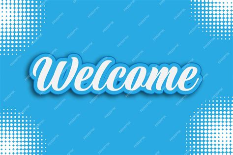 Premium Vector | Welcome with beautiful text handwriting sticker to ...