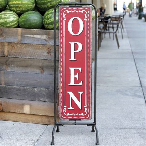 Large Vintage Inspired Open Closed Sign | Antique Farmhouse