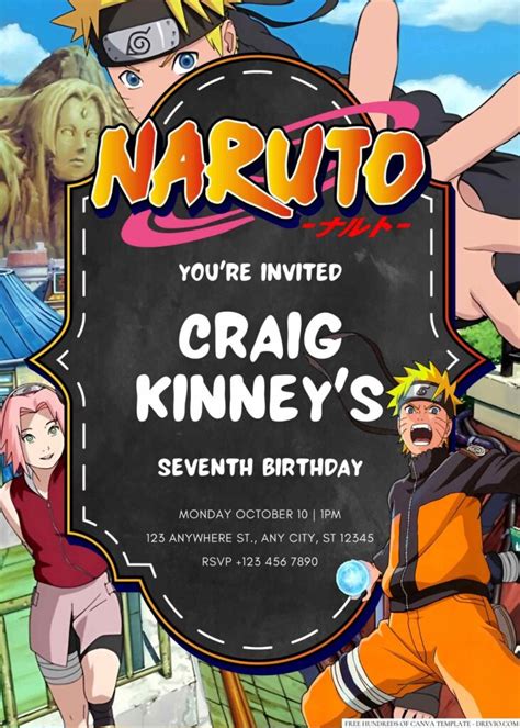 Naruto Birthday Invitation | Download Hundreds FREE PRINTABLE Birthday Invitation Templates Media