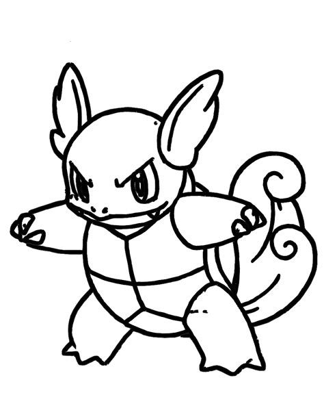 Pokemon Coloring Pages Squirtle - Free Printable Templates