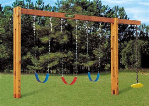 CEMENT IN-GROUND SWING SET 8' Swing Beam Height | MonsterMarketplace.com | Luar ruangan, Halaman ...