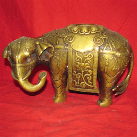 Feng Shui Home Decoration Chinese Brass Copper 2pcs/lot Elephants Lucky ...