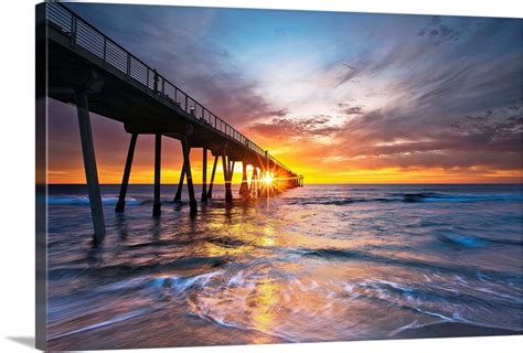 Ocean sunset, Hermosa Beach, California Wall Art, Canvas Prints, Framed ...