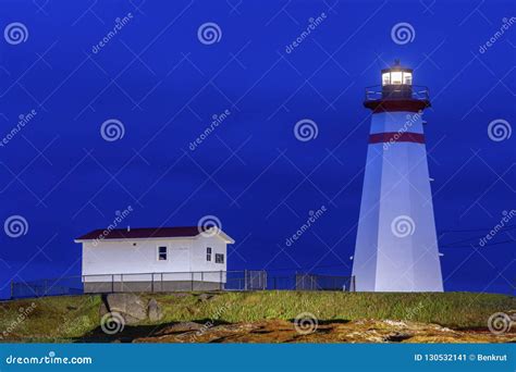 Cape Ray Lighthouse, Newfoundland Stock Image - Image of north ...