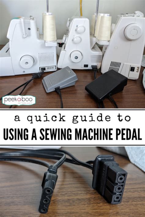 How To Use A Sewing Machine Foot Pedal