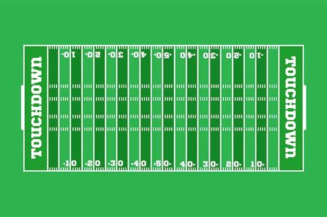 Free Vector | American football field in top view