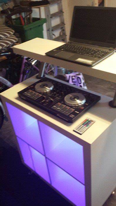 IKEA Expedit DJ Booth for LoungeBar - IKEA Hackers | Dj booth, Dj room ...