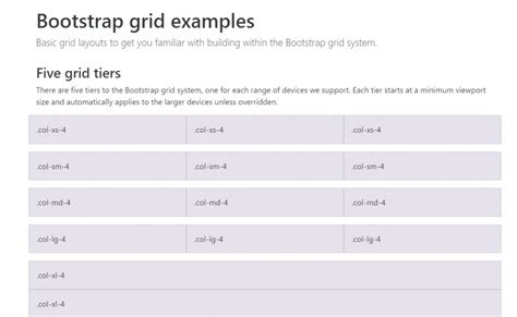 18+ Bootstrap Grid System Examples - OnAirCode