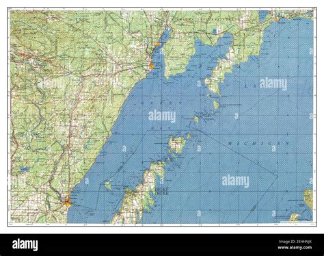 Escanaba, Michigan, map 1957, 1:250000, United States of America by ...