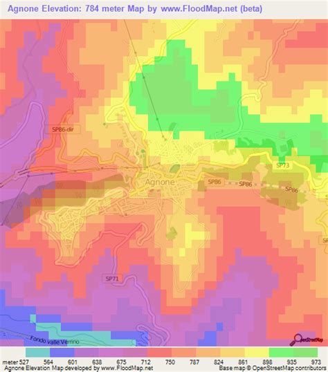 Elevation of Agnone,Italy Elevation Map, Topography, Contour