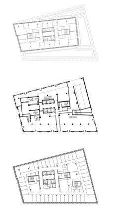 Grundrisse Building Plan, Building Section, Office Building, Building Design, Movement In ...