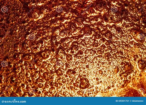 Molten Glass Golden Color, Background Texture. Royalty-Free Stock ...