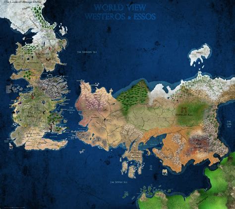 [No Spoilers]One of the most detailed maps of Westeros and Essos. : gameofthrones