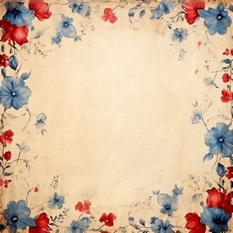 Vintage Floral Paper Frame Template Free Stock Photo - Public Domain Pictures