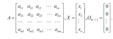 Matrix: Homogeneous system of linear equations - Definition, Theorem ...