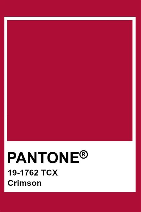 Pantone Crimson | Pantone red, Pantone, Pantone tcx