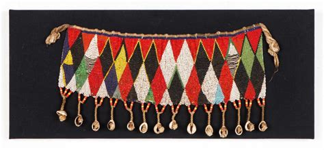 Lot - African Kirdi Cache-Sexe Beaded Apron, Cameroon, Early-Mid 20th C.