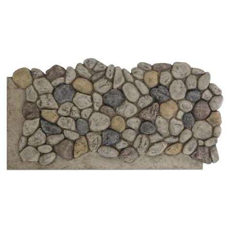 NextStone 51 in. x 27 in. Polyurethane River Rock Faux Stone Panel in Multi-Color-RVRP-MC-1 ...