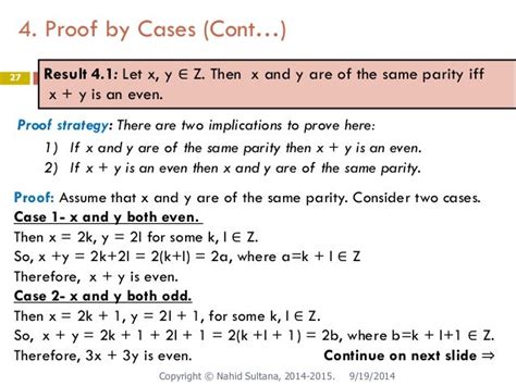 Proof By Cases Logic