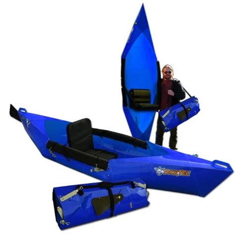 Fold-up Kayak BLUE | Foldable Kayak by Tucktec | Kayaking, Small kayak, Best camping gear