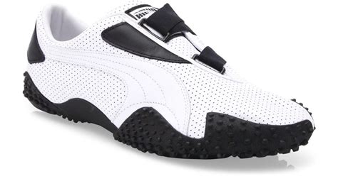 PUMA Mostro Perforated Leather Sneakers in White for Men | Lyst