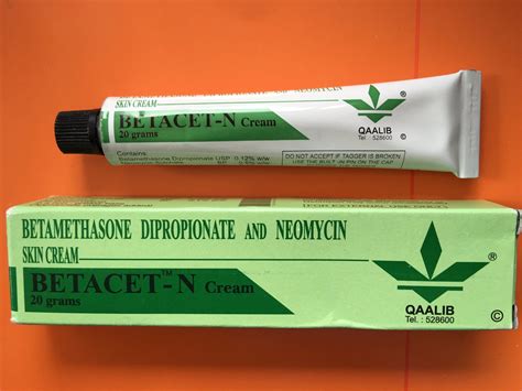 Skin Care Betacet-N Qaalib Betamethasone Dipropionate and Neomycin Cream - Dipropionate and ...