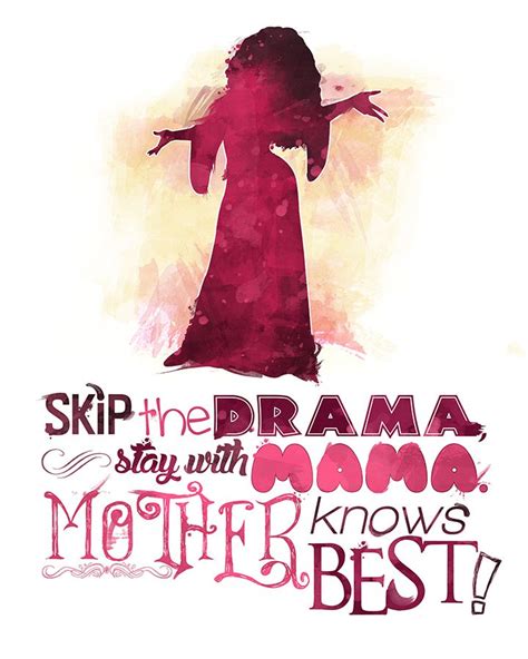 Mother Gothel and her quote: Mother knows best! #Disney #tangled #etsy… | Disney tangled, Disney ...