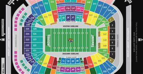 Jacksonville Jaguars Football Stadium Seating Chart - Stadium Seating Chart