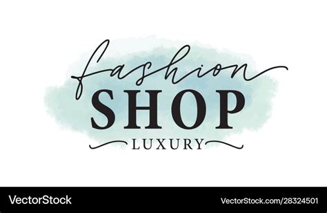 Fashion shop logo luxury Royalty Free Vector Image