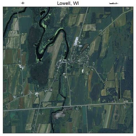 Aerial Photography Map of Lowell, WI Wisconsin