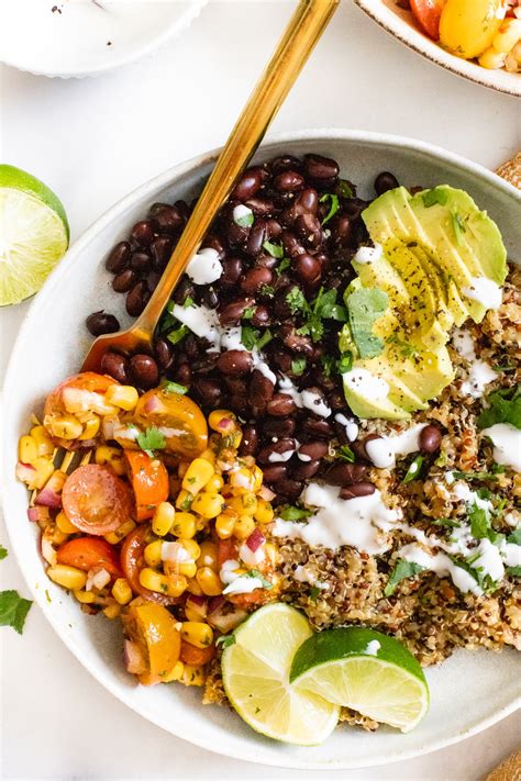 Simple Mexican Quinoa Bowls - This Savory Vegan