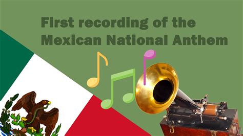 (RARE) First Recording of the Mexican National Anthem - YouTube