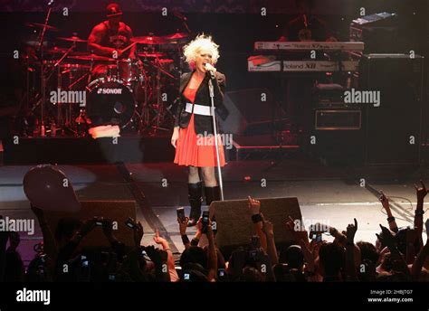 Pink performs live on stage Stock Photo - Alamy