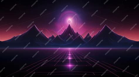 Premium AI Image | geometric neon wallpaper ai generated background