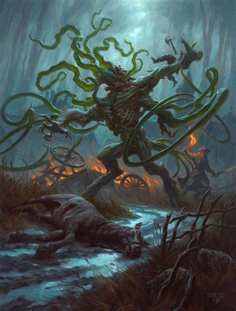 Ulvenwald Abomination MtG Art from Eldritch Moon Set by Chris Rahn - Art of Magic: the Gathering