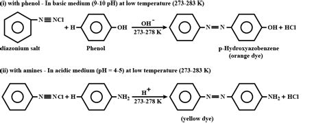 اذكر معادلة تحضير Diazonium Salt مبتدئا بمركب Aniline - ilcseent