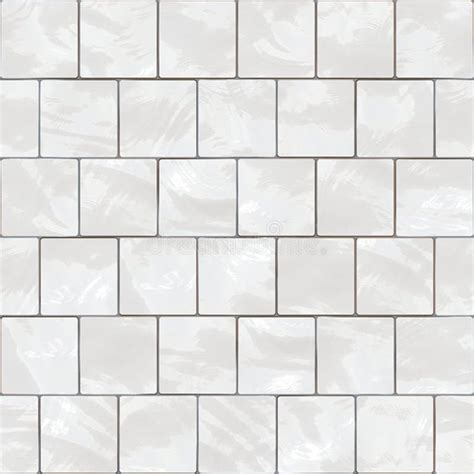 Seamless White Tiles Texture Stock Illustration - Illustration: 12494312