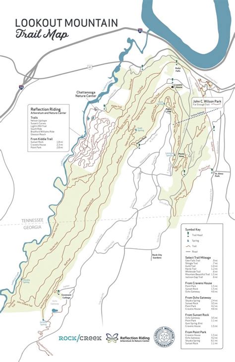 Lookout Mountain Trail Map - Discover