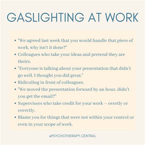 Gaslighting At Work