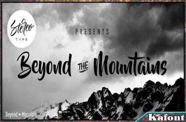 Beyond The Mountains Font Free Download - Kafont