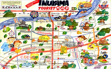 Nagoya Map Tourist Attractions - TravelsFinders.Com