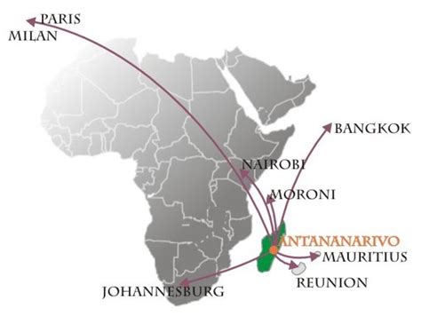 The Timetablist: Air Madagascar: International Routes, c.2007