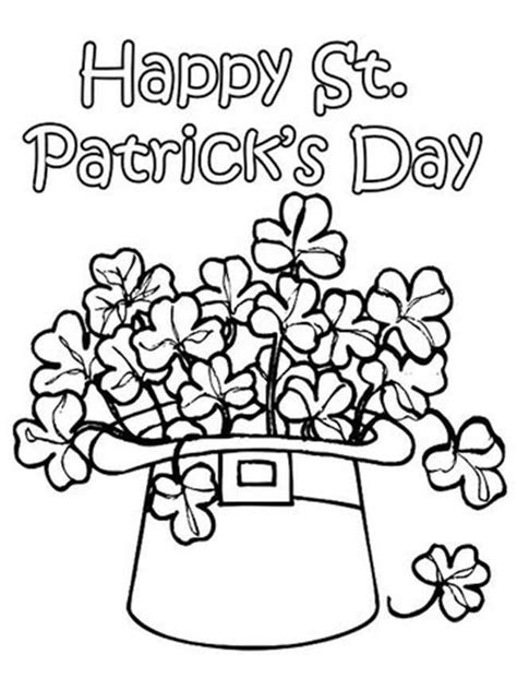 Printable St Patrick's Day Coloring Pages PDF - Coloringfolder.com | Spring coloring pages ...