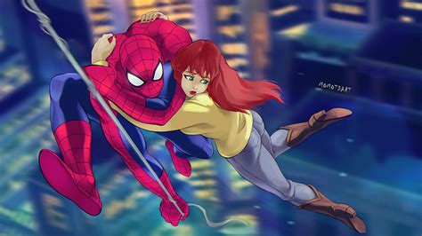 Spider-Man and MJ 1994 by momotdart on DeviantArt