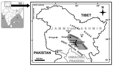 Elevational controls of lichen communities in Zanskar valley, Ladakh, a ...