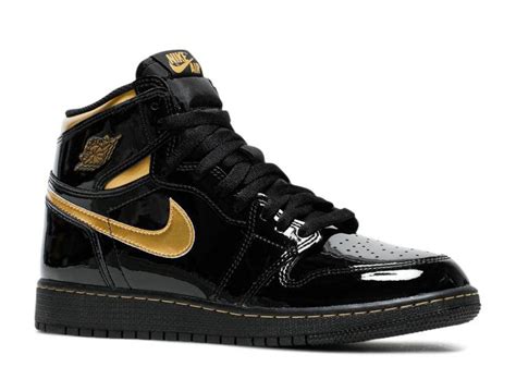 AIR JORDAN 1 HIGH RETRO OG BLACK GOLD PATENT | Level Up